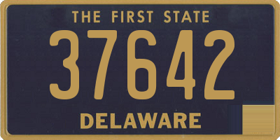 DE license plate 37642