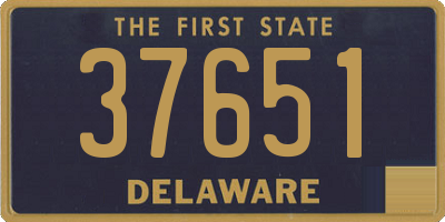 DE license plate 37651