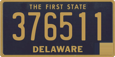 DE license plate 376511