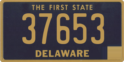 DE license plate 37653