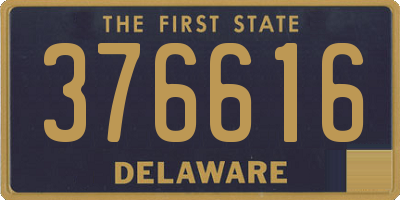 DE license plate 376616