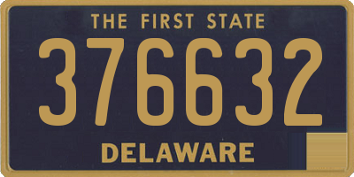 DE license plate 376632