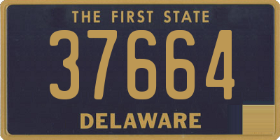 DE license plate 37664