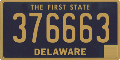 DE license plate 376663