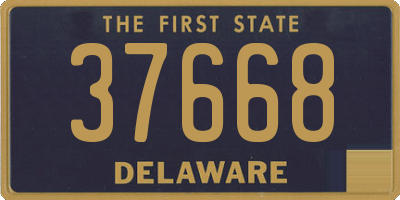 DE license plate 37668