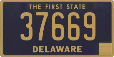 DE license plate 37669