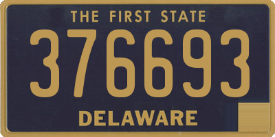 DE license plate 376693