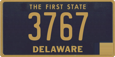 DE license plate 3767