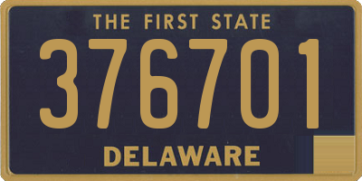 DE license plate 376701