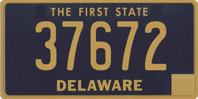 DE license plate 37672