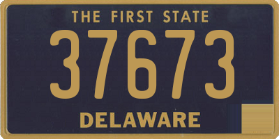 DE license plate 37673