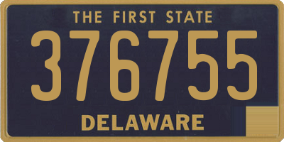 DE license plate 376755