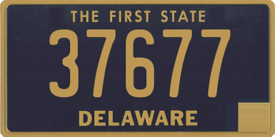 DE license plate 37677