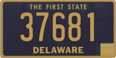 DE license plate 37681