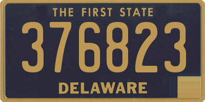 DE license plate 376823