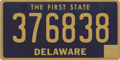 DE license plate 376838