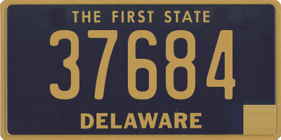 DE license plate 37684
