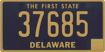 DE license plate 37685