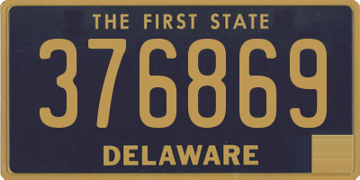 DE license plate 376869