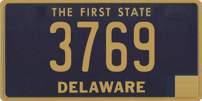 DE license plate 3769