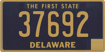 DE license plate 37692