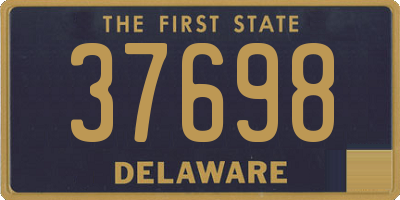 DE license plate 37698
