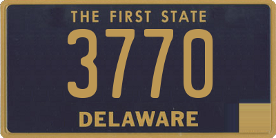 DE license plate 3770