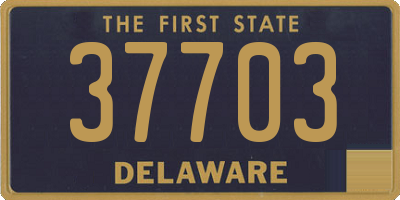 DE license plate 37703