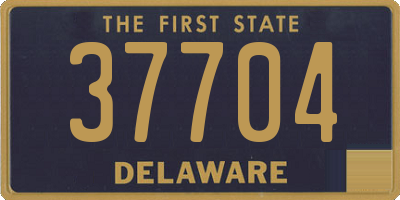 DE license plate 37704