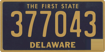 DE license plate 377043