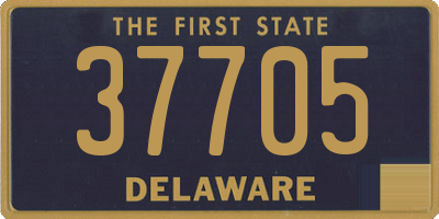 DE license plate 37705