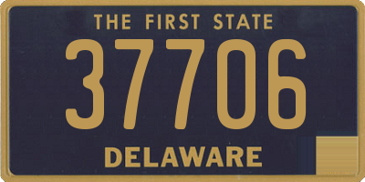 DE license plate 37706