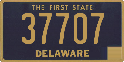 DE license plate 37707