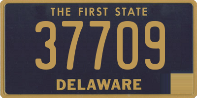 DE license plate 37709