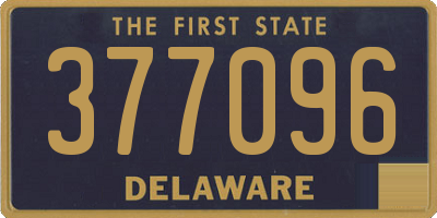DE license plate 377096