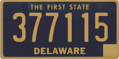 DE license plate 377115