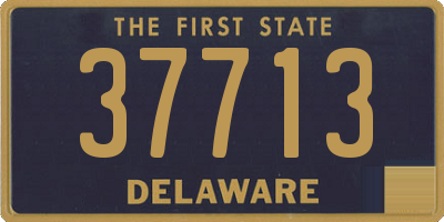 DE license plate 37713