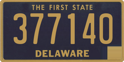 DE license plate 377140