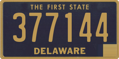 DE license plate 377144