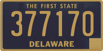 DE license plate 377170