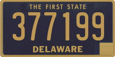 DE license plate 377199