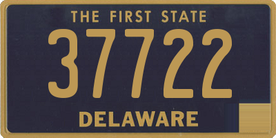DE license plate 37722