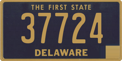 DE license plate 37724