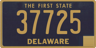 DE license plate 37725
