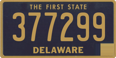 DE license plate 377299