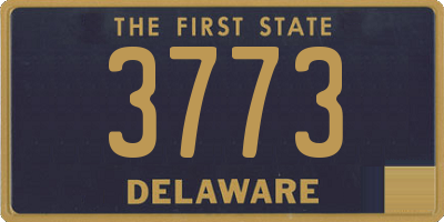 DE license plate 3773