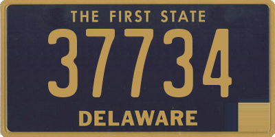 DE license plate 37734