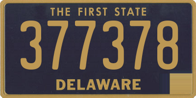 DE license plate 377378