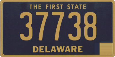 DE license plate 37738