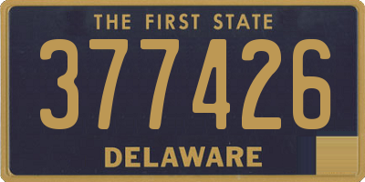 DE license plate 377426